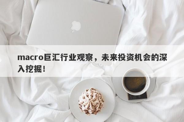 macro巨汇行业观察，未来投资机会的深入挖掘！