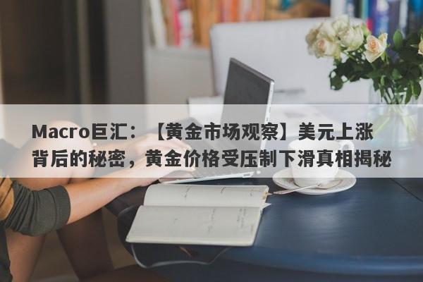 Macro巨汇：【黄金市场观察】美元上涨背后的秘密，黄金价格受压制下滑真相揭秘