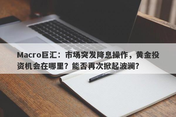 Macro巨汇：市场突发降息操作，黄金投资机会在哪里？能否再次掀起波澜？