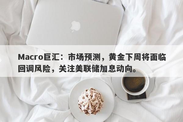 Macro巨汇：市场预测，黄金下周将面临回调风险，关注美联储加息动向。