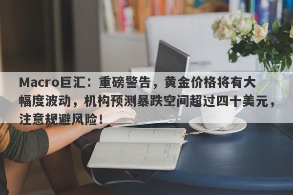 Macro巨汇：重磅警告，黄金价格将有大幅度波动，机构预测暴跌空间超过四十美元，注意规避风险！