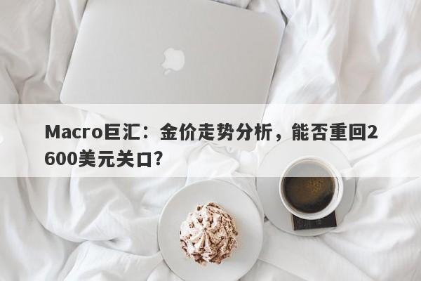 Macro巨汇：金价走势分析，能否重回2600美元关口？