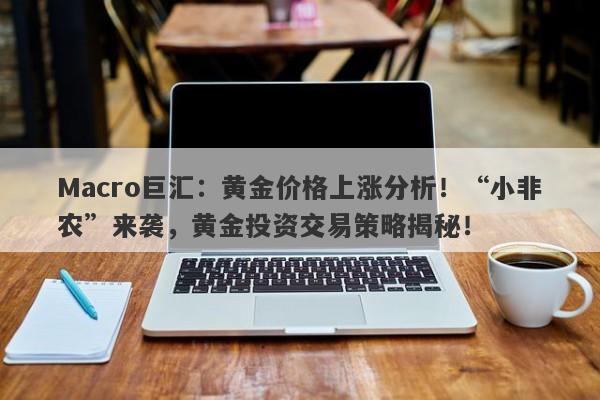 Macro巨汇：黄金价格上涨分析！“小非农”来袭，黄金投资交易策略揭秘！